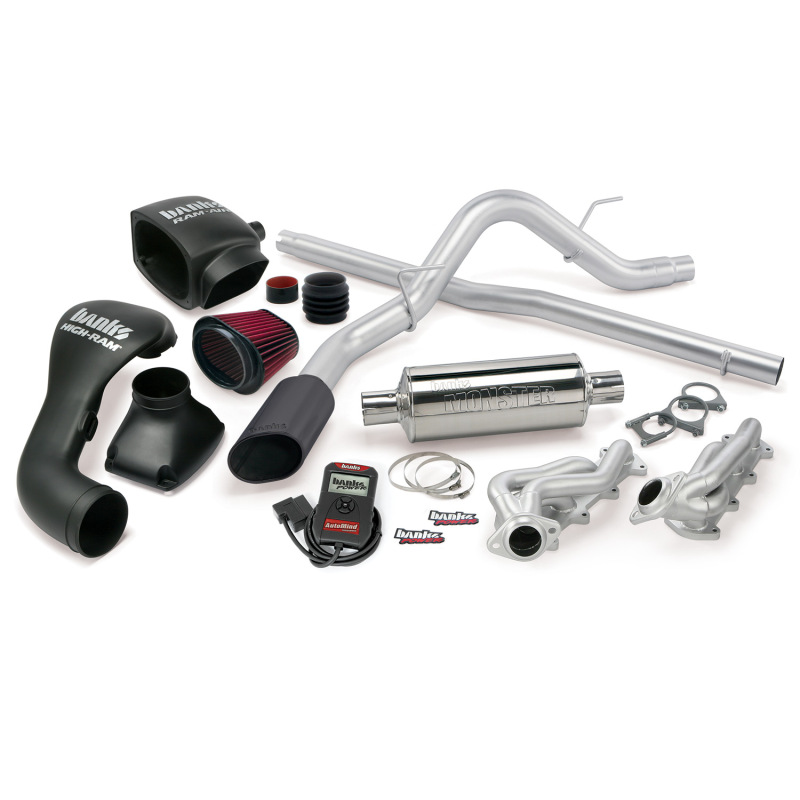 Ford F-150 Performance Exhaust - Banks Power - Single Exit, PowerPack System - Black - `04-`08